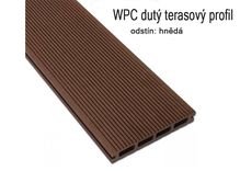WPC terasa, odstín hnědá