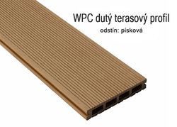 WPC terasa, odstín písková
