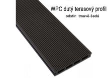 WPC terasa, odstín tmavě-šedá